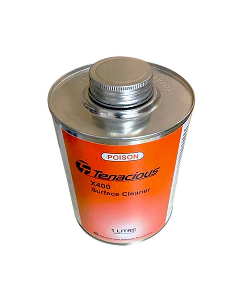 Tenacious X400 Surface Cleaner - 1L/Tin - Stone Doctor Australia - Painting Equipment > Chemicals > Adhesive Remover