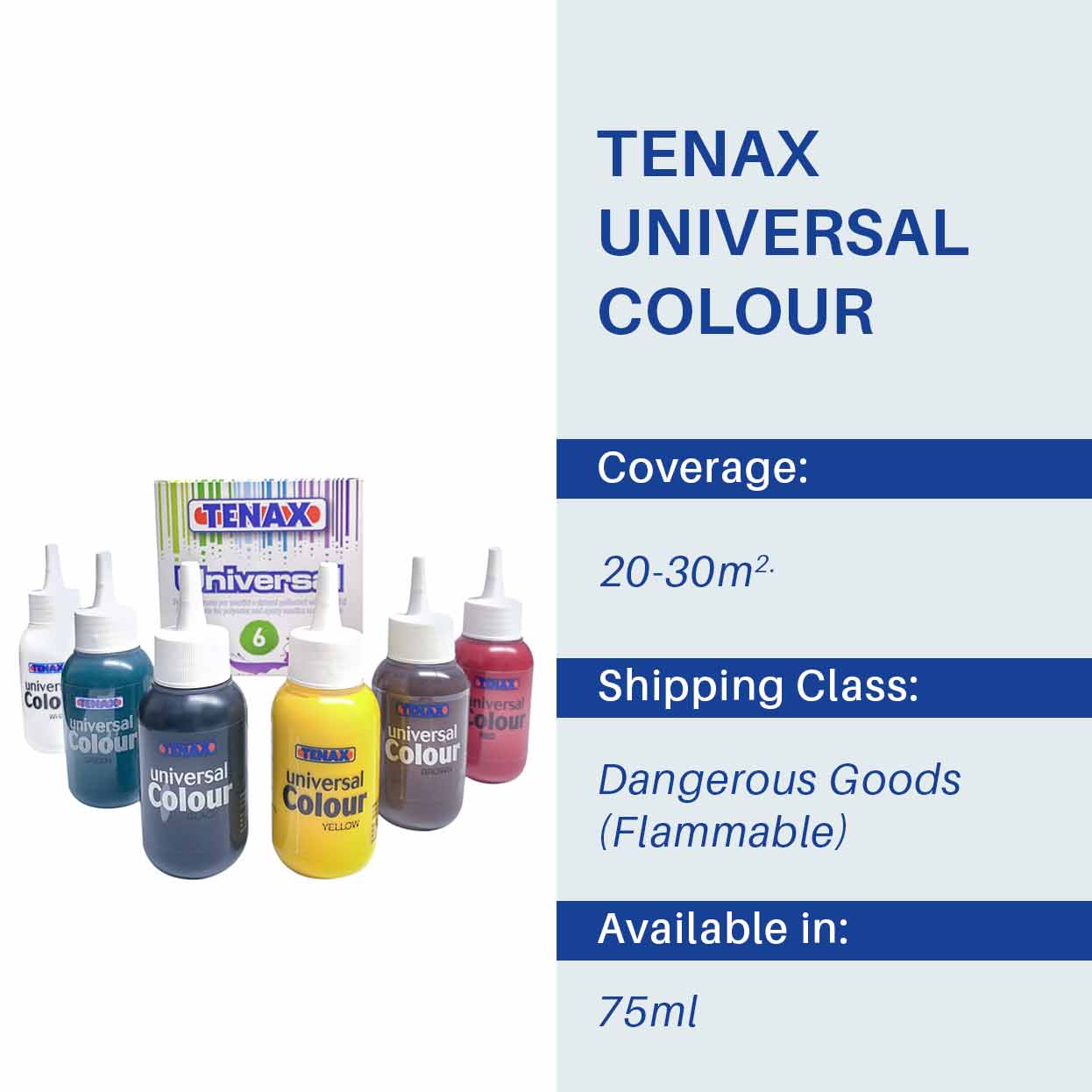 Tenax Universal Colours - 75ml - Stone Doctor Australia - Stone Care Products > Chemicals > Colour Paste