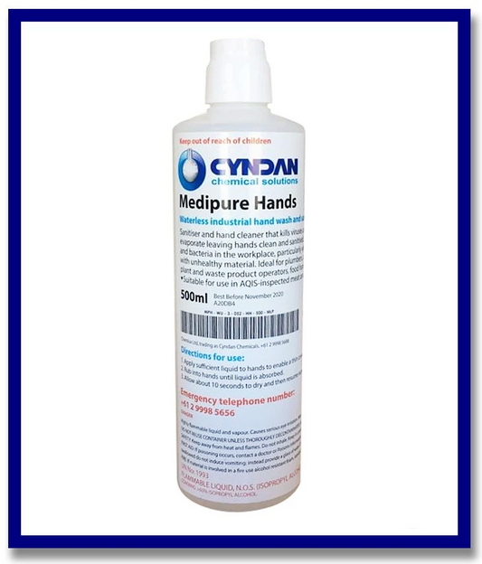 Medipure Hands - 500ml (Alcohol Based Hand Sanitiser) - Stone Doctor Australia - Cleaning Products > Disinfectant > Hand Sanitisers