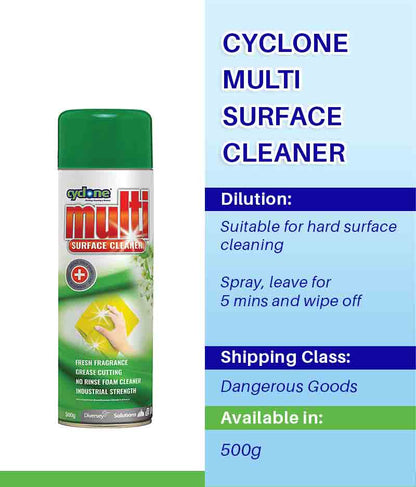 Diversey Cyclone Multi-Surface Cleaner 500ml - Stone Doctor Australia - Diversey Cyclone Multi-Surface Cleaner 500ml - Cleaning > Spray & Wipe > Multi Surface Cleaner