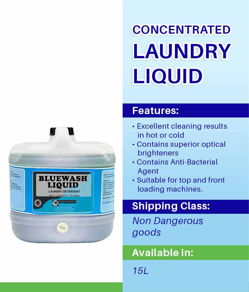 Diversey Bluewash Liquid 15L - Stone Doctor Australia - Cleaning > Fabric & Laundry > Liquid Detergent