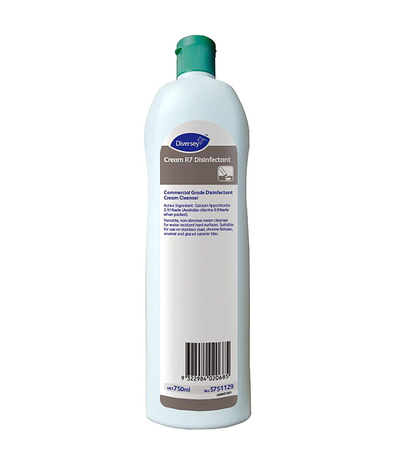 Diversey Cream R7 Disinfectant 750ml - Stone Doctor- Australia - Cleaning > Commercial Grade Disinfectant > Non-Abrasive Cream Cleanser