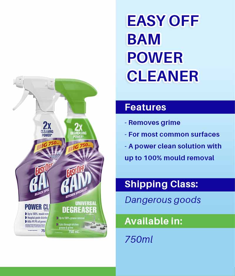 Diversey Easy Off BAM Cleaner 750ml - Stone Doctor Australia - Cleaning > Housekeeping > Surface Cleaners