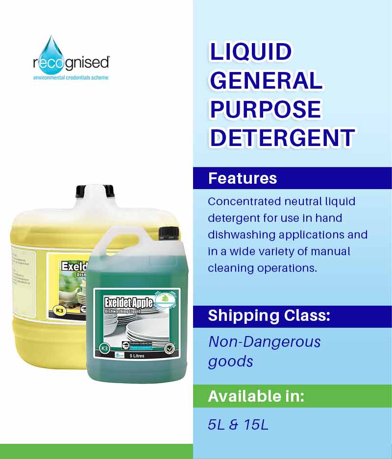 Diversey Exeldet - Stone Doctor Australia - Cleaning > Kitchen Care > Liquid Dishwashing Detergent