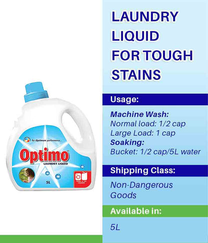 Diversey Optimo Laundry Liquid 5L - Stone Doctor Australia - Cleaning > Fabric & Laundry > Laundry Liquid