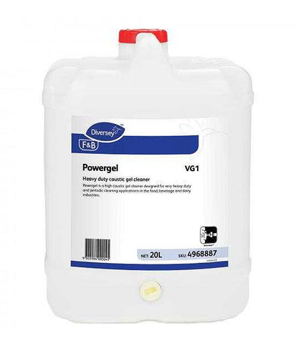 Diversey Powergel 20L - Stone Doctor Australia - Food Processing > Cleaning Agent > Caustic Gel Cleaner