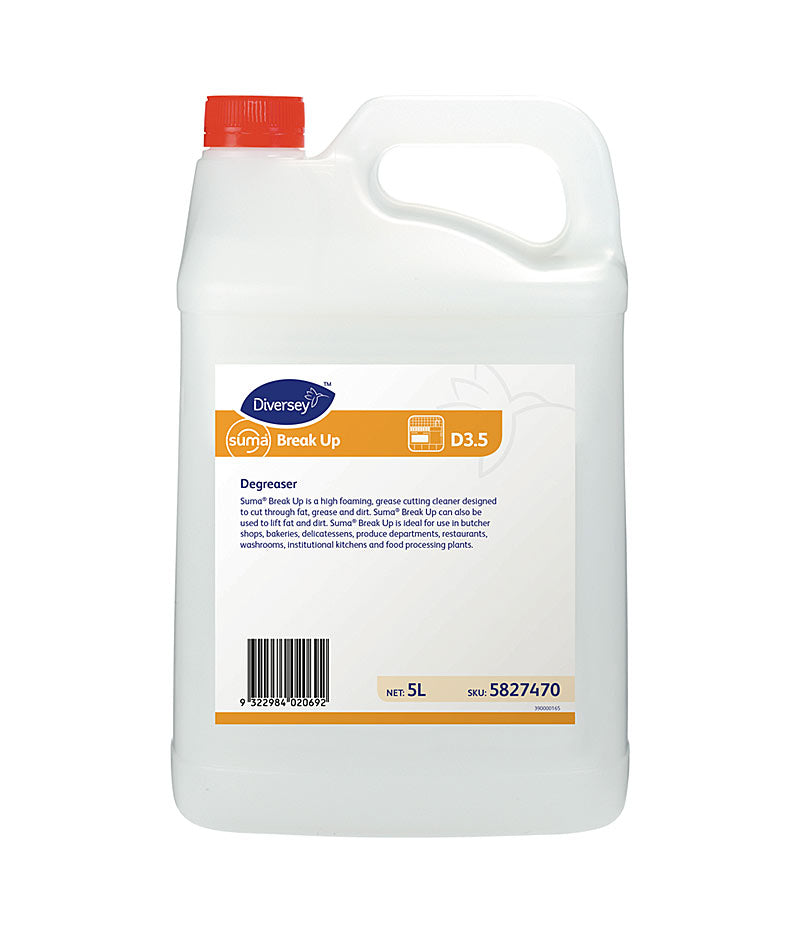 Diversey Suma Break Up - Degreaser 5L - Stone Doctor Australia - Cleaning > Kitchen Care > Heavy-Duty Degreaser