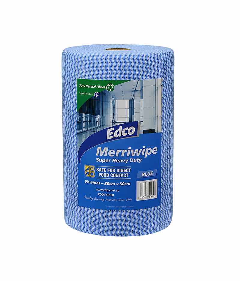 Edco Merriwipe Super Heavy Duty Wipes - 90 Sheets Per Roll - Stone Doctor Australia - Cleaning > Consumable Wipes > Heavy Duty