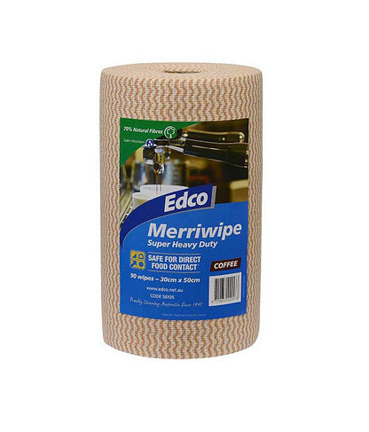 Edco Merriwipe Super Heavy Duty Wipes - 90 Sheets Per Roll - Stone Doctor Australia - Cleaning > Consumable Wipes > Heavy Duty