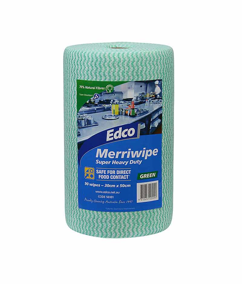 Edco Merriwipe Super Heavy Duty Wipes - 90 Sheets Per Roll - Stone Doctor Australia - Cleaning > Consumable Wipes > Heavy Duty