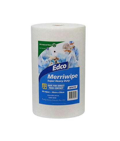 Edco Merriwipe Super Heavy Duty Wipes - 90 Sheets Per Roll - Stone Doctor Australia - Cleaning > Consumable Wipes > Heavy Duty