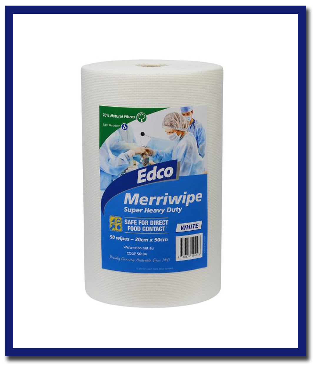 Edco Merriwipe Super Heavy Duty Wipes - 90 Sheets Per Roll - Stone Doctor Australia - Cleaning > Consumable Wipes > Heavy Duty