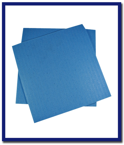 Edco Sponge Cloth Squares Blue - 10 Pcs Per Pack - Stone Doctor Australia - Cleaning Accessories > Consumables > Sponge Cloths