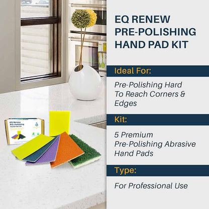 EQ Renew Pre-Polishing Hand Pad Kit - Stone Doctor Australia - Engineered Quartz > Restoration > Pre-Polishing Pads