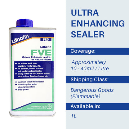 Lithofin FVE - 1 LITRE - Stone Doctor Australia - Natural Stone > Protective Treatment > Premium Wet Look Penetrating Sealer