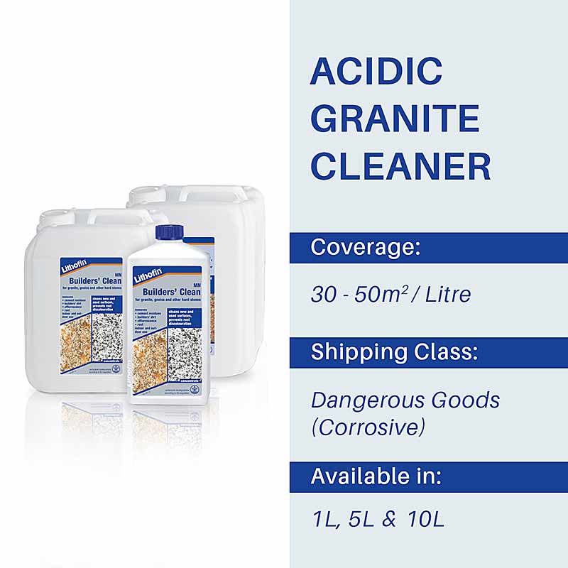 Lithofin MN Builders-Clean -Granite - Pavers - Acidic Cleaning Product - Stone Doctor Australia