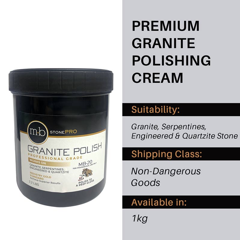 MB20 Premium Granite Polishing Cream – 1kg - Stone Doctor Australia - Engineered Quartz > Caesarstone > Chemicals & Consumables