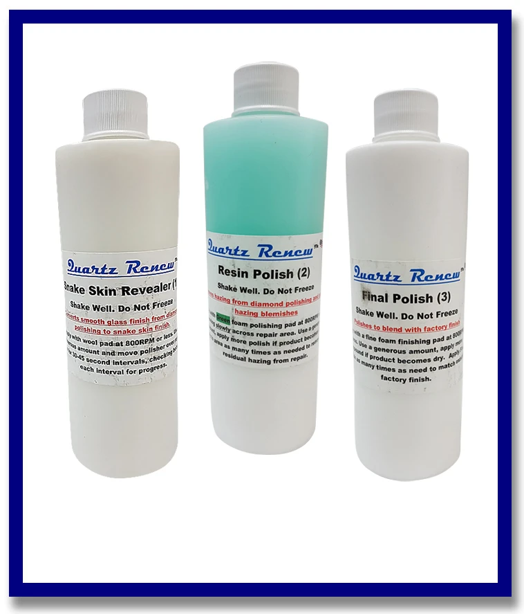 Quartz Renew 8oz. Chemical Polishing Kit - Stone Doctor Australia - Quartz Renew Special Pads