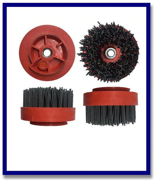 (4" SILICON CARBIDE BRUSHES) SDA TYFLEX D.100 CH+M14 - ITALY - Stone Doctor Australia - Abrasive Brushes