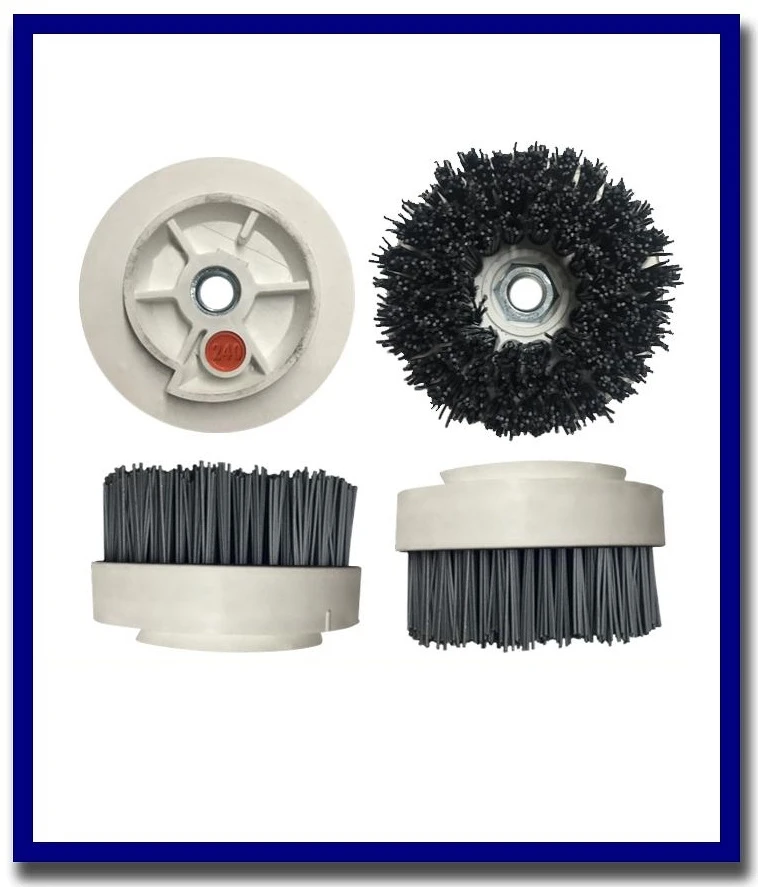 (4" SILICON CARBIDE BRUSHES) SDA TYFLEX D.100 CH+M14 - ITALY - Stone Doctor Australia - Abrasive Brushes