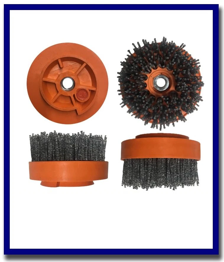 (4" SILICON CARBIDE BRUSHES) SDA TYFLEX D.100 CH+M14 - ITALY - Stone Doctor Australia - Abrasive Brushes