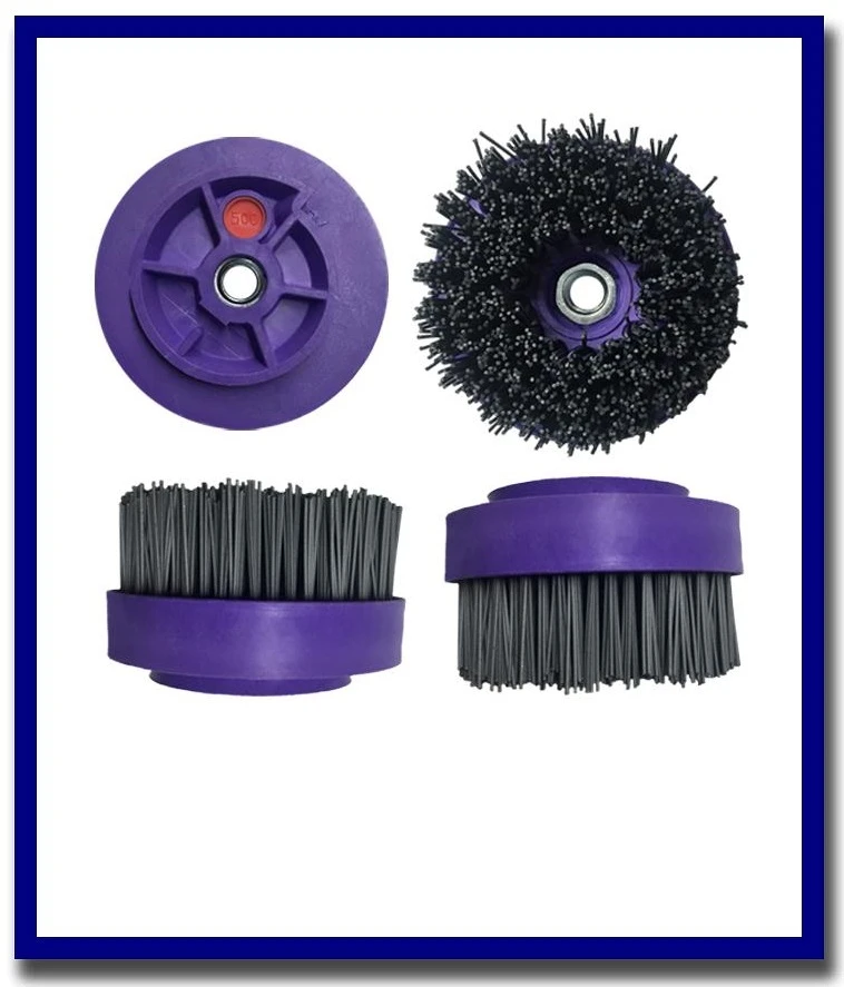 (4" SILICON CARBIDE BRUSHES) SDA TYFLEX D.100 CH+M14 - ITALY - Stone Doctor Australia - Abrasive Brushes