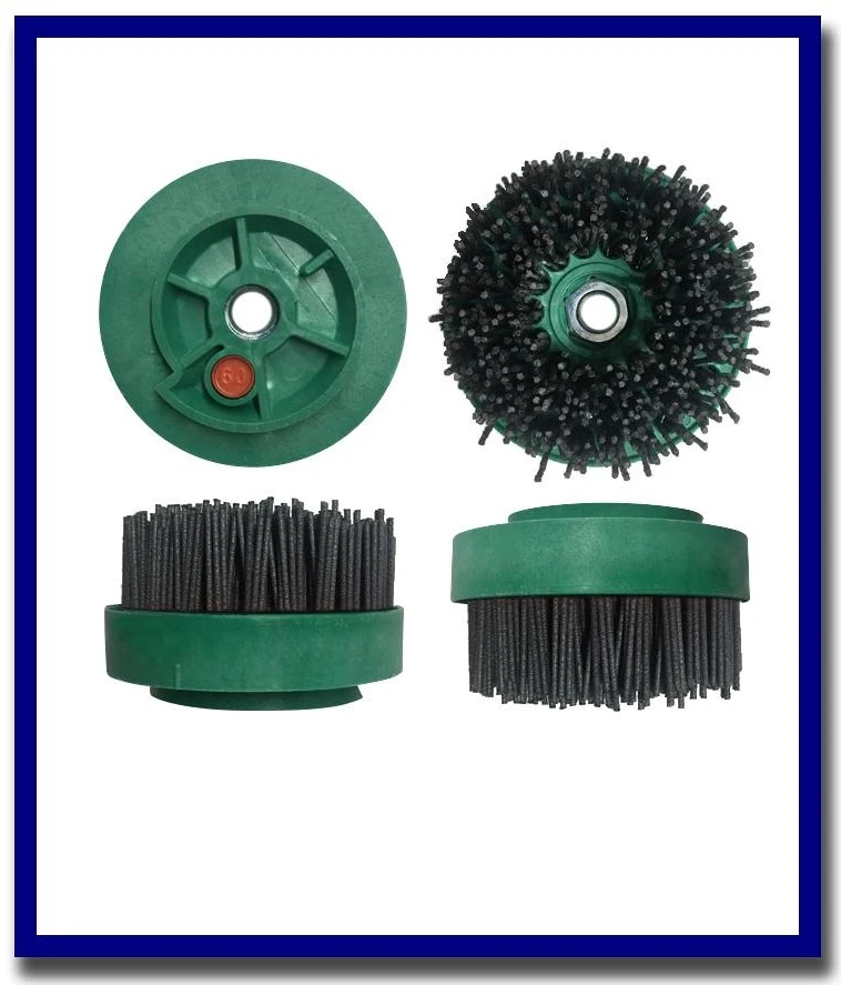 (4" SILICON CARBIDE BRUSHES) SDA TYFLEX D.100 CH+M14 - ITALY - Stone Doctor Australia - Abrasive Brushes